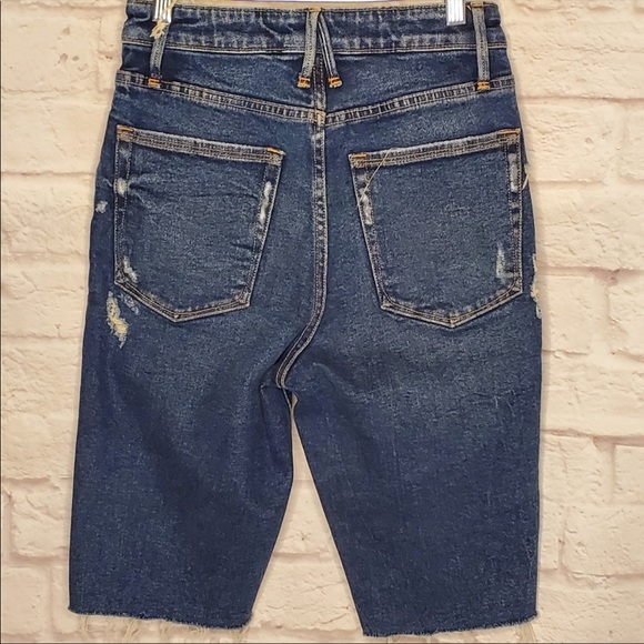 Good American Curve Higging Bermuda Walking Shorts Hight Waisted - Picture 5 of 8